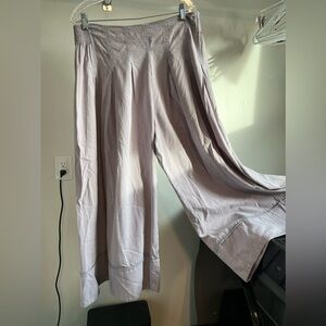 Free People X-Wide Lilac Pants- Size Large
